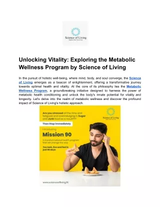 Unlocking Vitality_ Exploring the Metabolic Wellness Program by Science of Living (1)