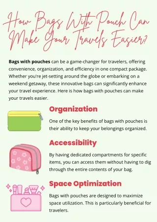 how bags with pouch can make your travels easier