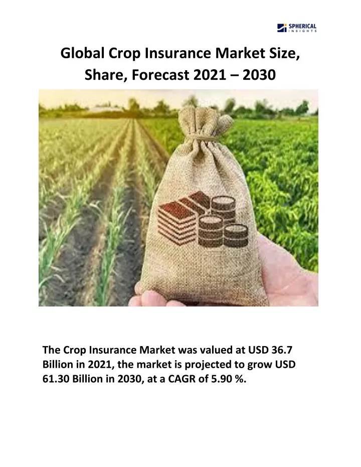 global crop insurance market size share forecast