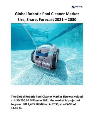 Global Robotic Pool Cleaner Market Size