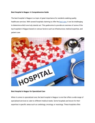 Best Hospital in Nagpur_ A Comprehensive Guide-web2.0