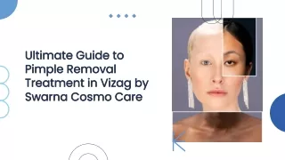 best pimple removal treatment in vizag | swarna cosmo care