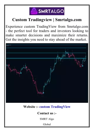 Custom Tradingview  Smrtalgo.com