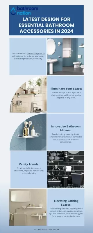 latest design for essential bathroom accessories
