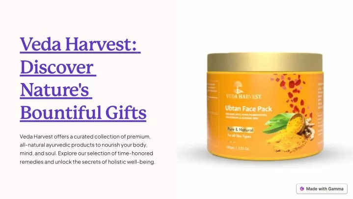 veda harvest discover nature s bountiful gifts