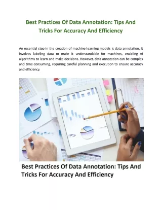 Best Practices Of Data Annotation: Tips And Tricks For Accuracy And Efficiency
