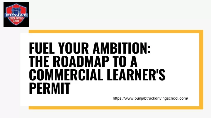 fuel your ambition the roadmap to a commercial