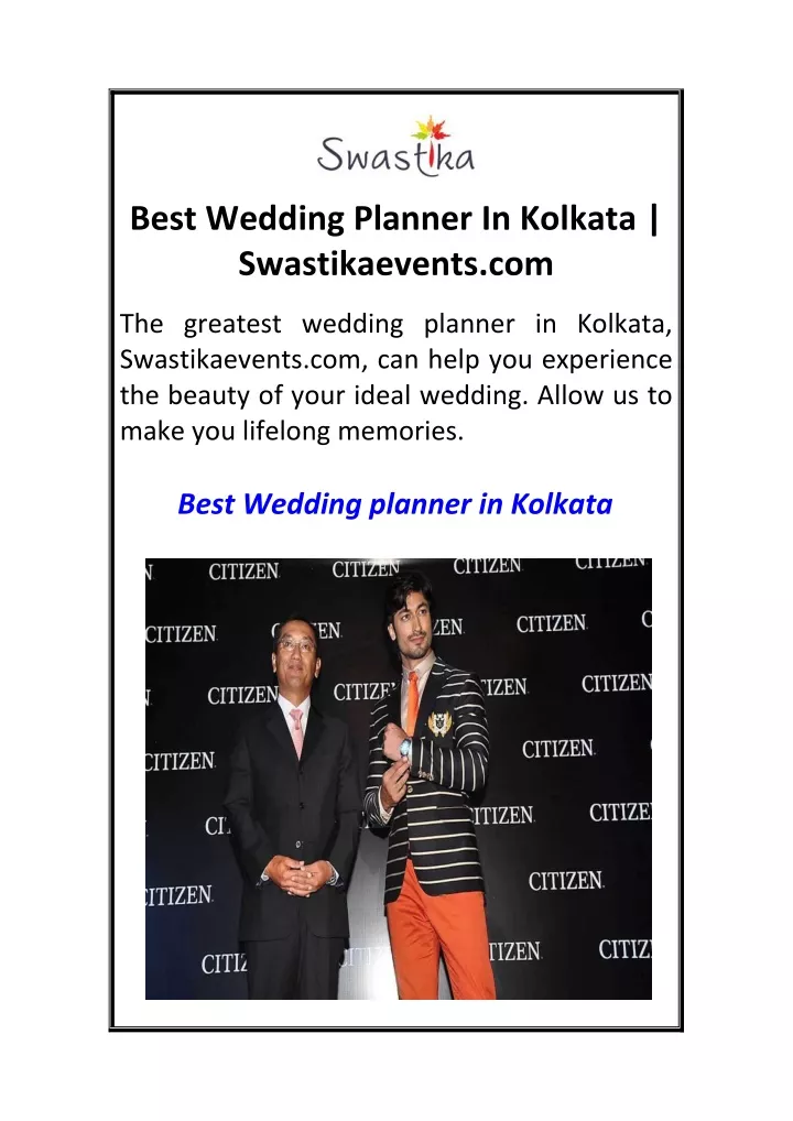 best wedding planner in kolkata swastikaevents com