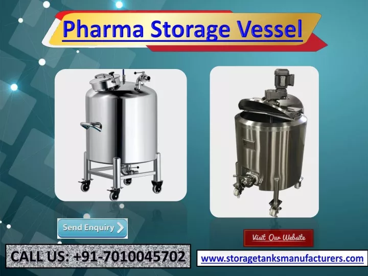 pharma storage vessel