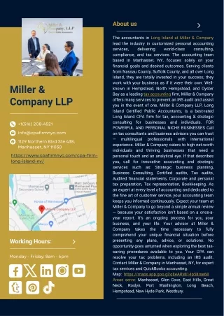 Miller & Company LLP-Top LONG ISLAND Accountants