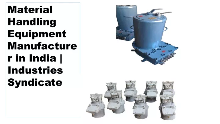 material handling equipment manufacturer in india