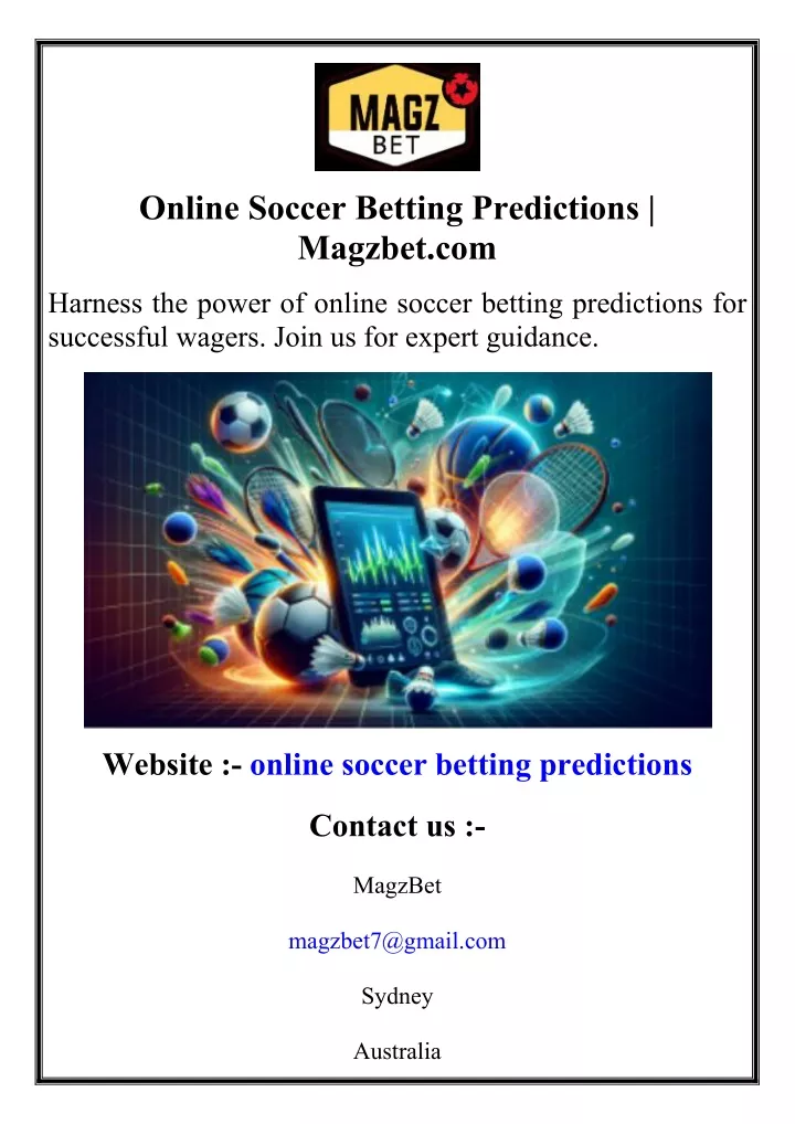 online soccer betting predictions magzbet com