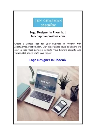 Logo Designer In Phoenix  Jenchapmancreative.com