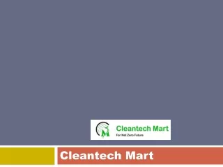 Cleantech Mart Sellers' Advantages | Cleantech Mart
