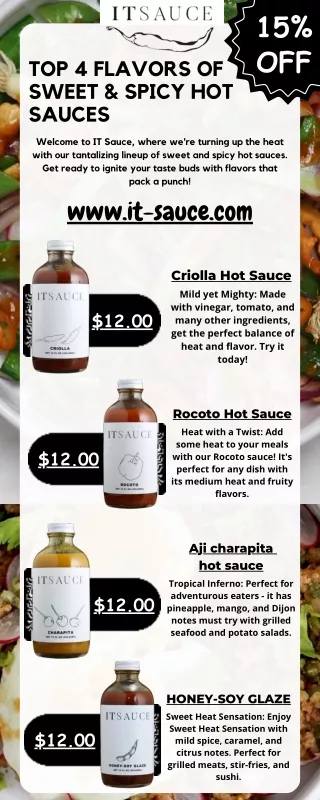 Top 4 Flavors of Sweet & Spicy Hot Sauces - IT SAUCE!