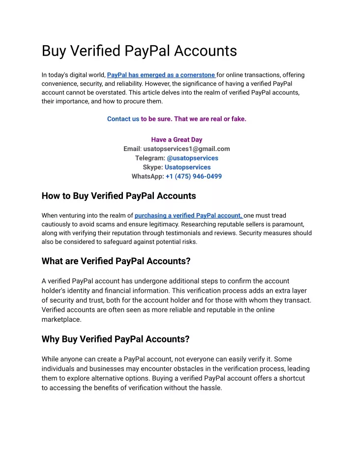 buy verified paypal accounts