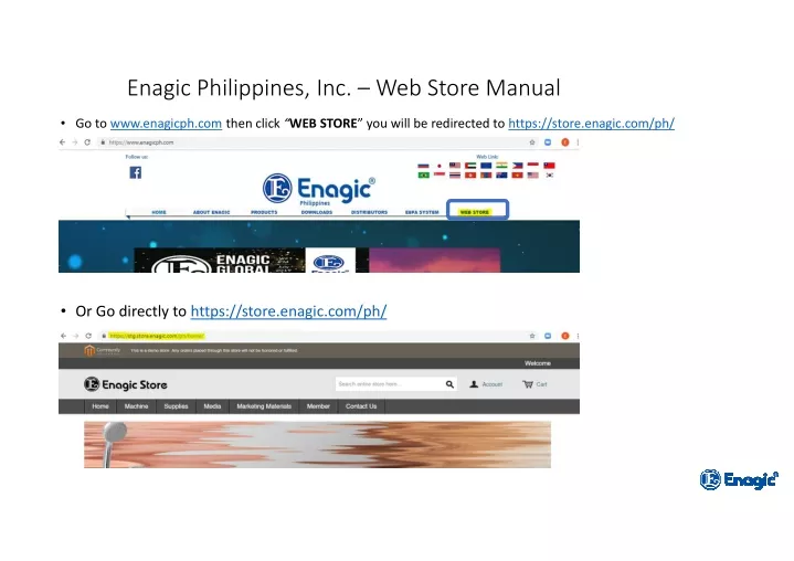 enagic philippines inc web store manual