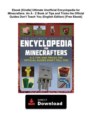 Ebook [Kindle]  Ultimate Unofficial Encyclopedia for Minecrafters: An A - Z