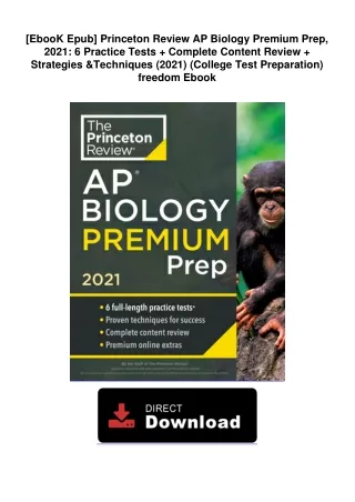 [EbooK Epub] Princeton Review AP Biology Premium Prep, 2021: 6 Practice Tests