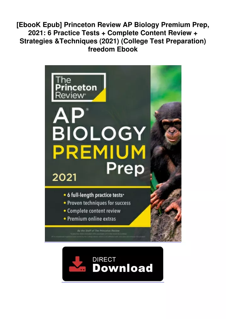 ebook epub princeton review ap biology premium