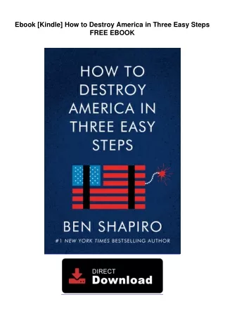 Ebook [Kindle]  How to Destroy America in Three Easy Steps FREE EBOOK