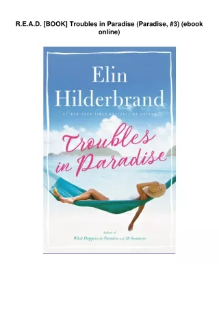 R.E.A.D. [BOOK] Troubles in Paradise (Paradise, #3) (ebook online)