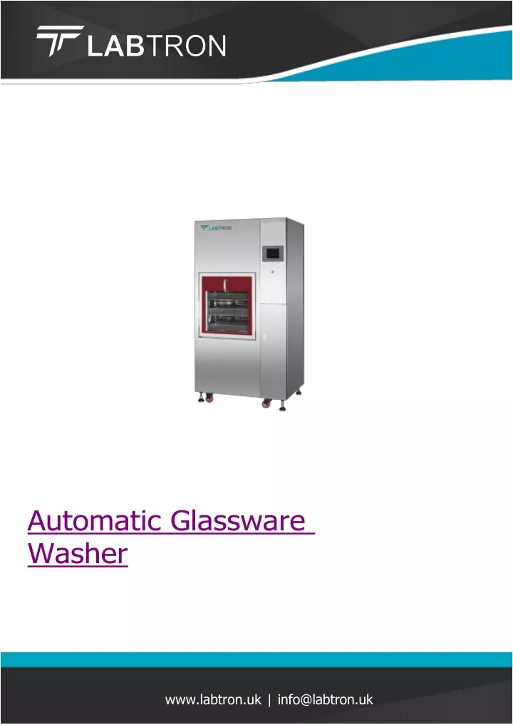 automatic glassware washer