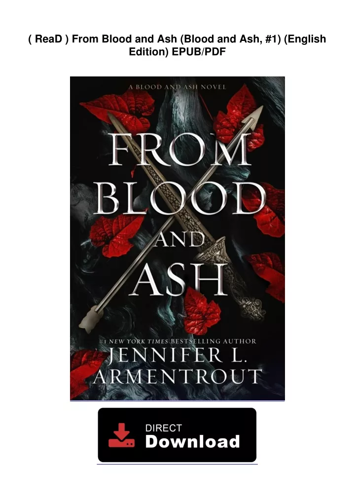 PPT - ( ReaD ) From Blood and Ash (Blood and Ash, #1) (English Edition ...