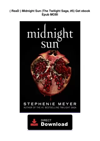 ( ReaD )  Midnight Sun (The Twilight Saga, #5) Get ebook Epub MOBI