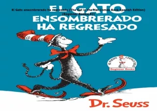 pdf✔download El Gato ensombrerado ha regresado (The Cat in the Hat Comes Back Spanish