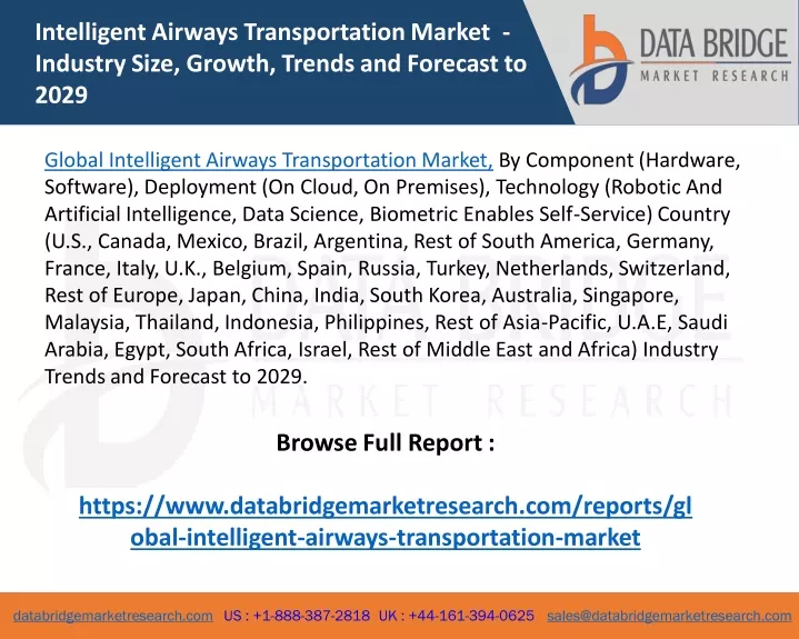 intelligent airways transportation market