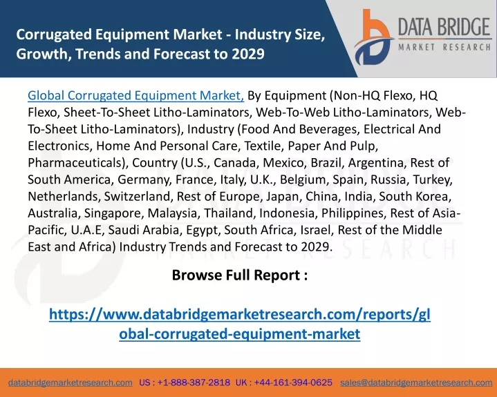 corrugated equipment market industry size growth