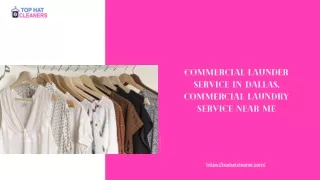 commercial launder service in dallas, commercial laundry service near me