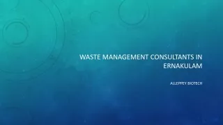 Waste Management Consultants in Ernakulam