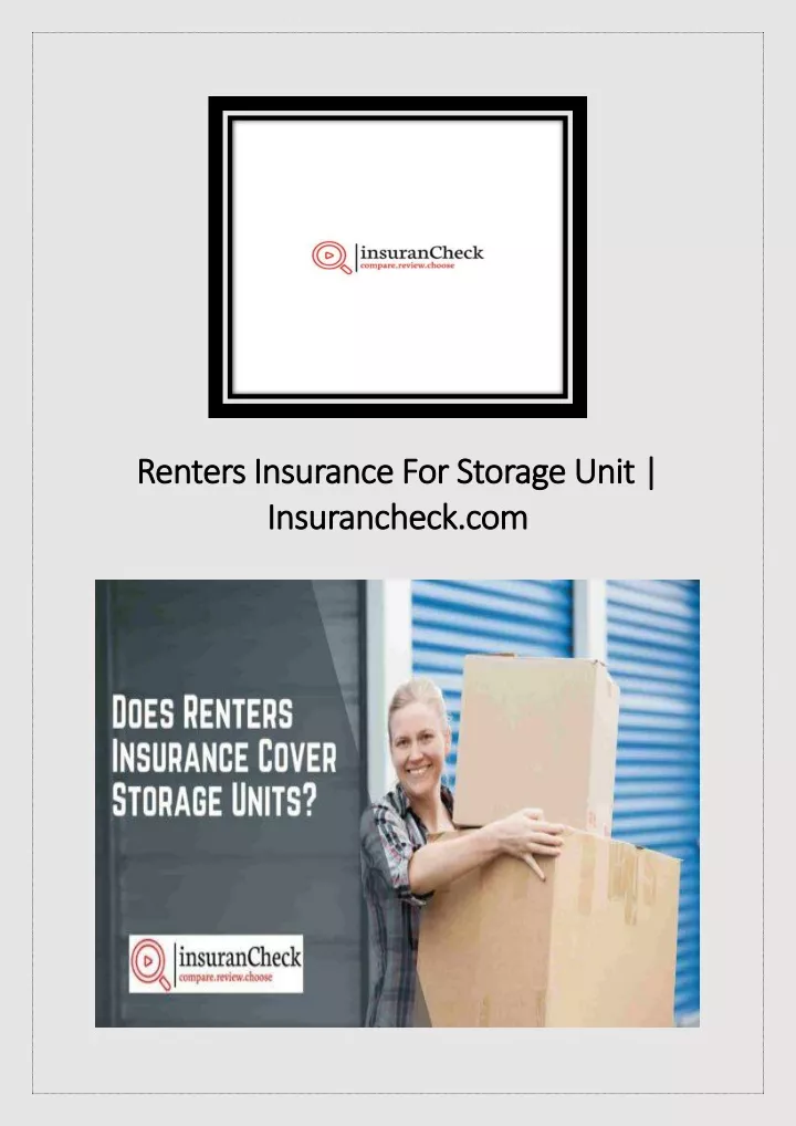 renters insurance for storage unit renters