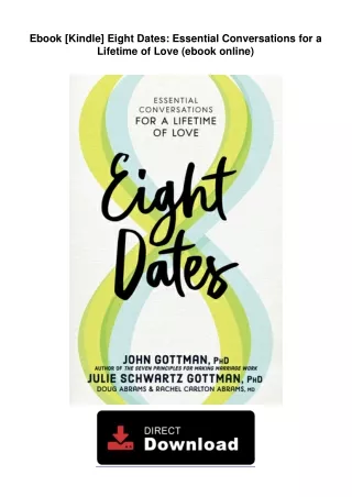 Ebook [Kindle]  Eight Dates: Essential Conversations for a Lifetime of Love