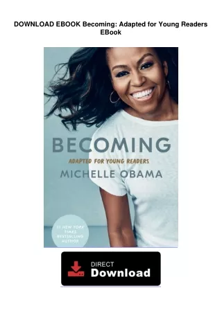 DOWNLOAD EBOOK  Becoming: Adapted for Young Readers EBook