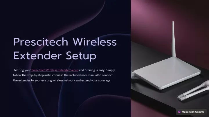 prescitech wireless extender setup