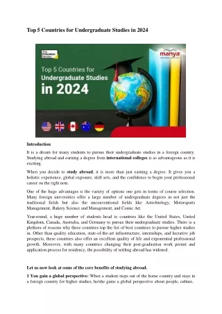 Top 5 Countries for Undergraduate Studies in 2024.docx