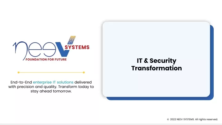it security transformation