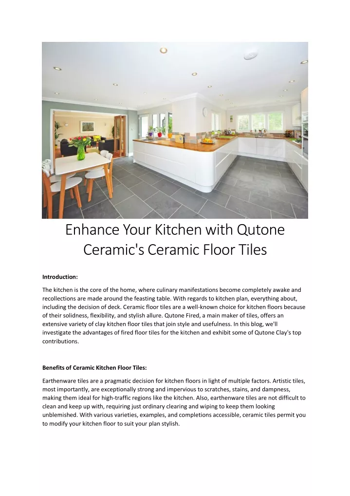 enhance your kitchen with qutone ceramic