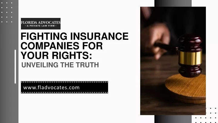 fighting insurance companies for your rights