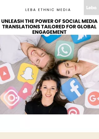 Unleash the Power of Social Media Translations Tailored for Global Engagement
