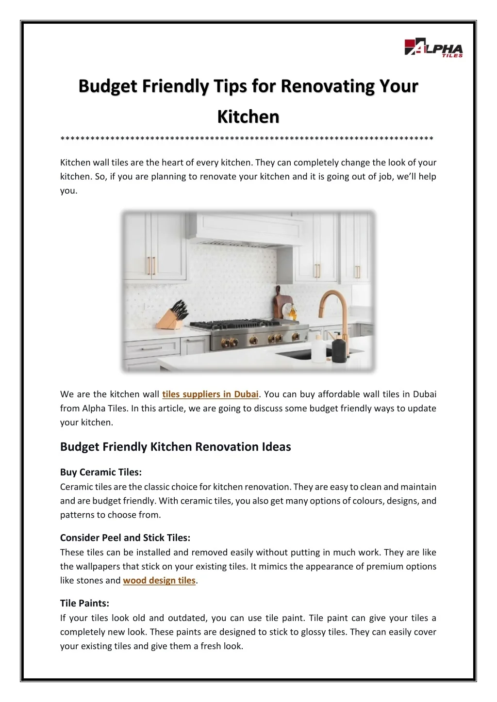 PPT - Budget Friendly Tips for Renovating Your Kitchen PowerPoint ...