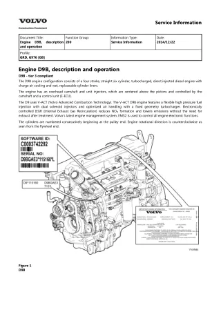 Volvo G976 Motor Grader Service Repair Manual Instant Download