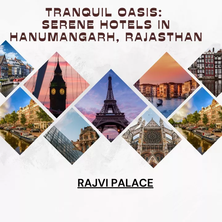 tranquil oasis serene hotels in hanumangarh