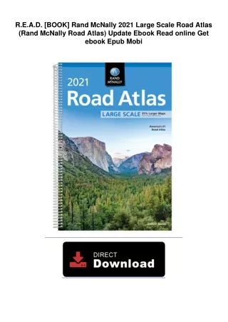 R.E.A.D. [BOOK] Rand McNally 2021 Large Scale Road Atlas (Rand McNally Road