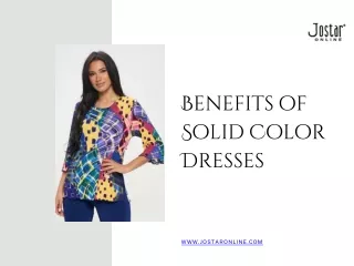 Know The Benefits of Solid Color Dresses