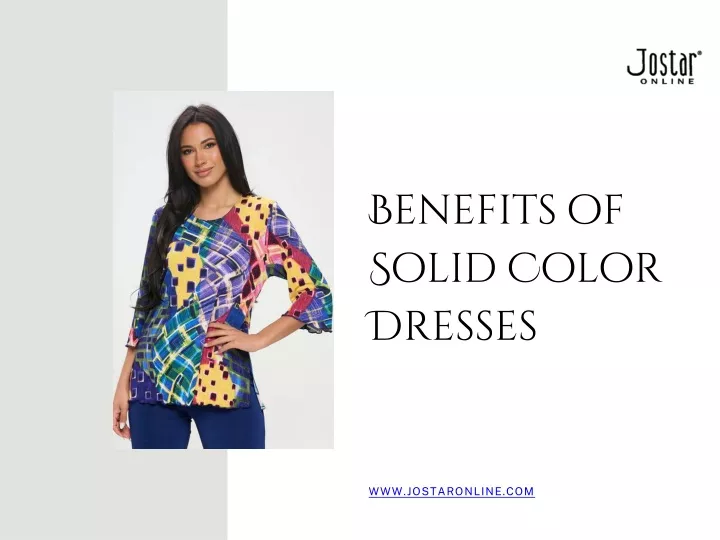 benefits of solid color dresses