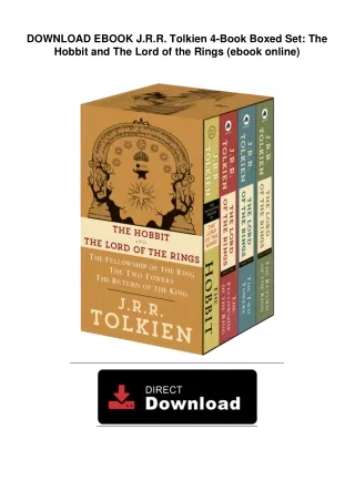 DOWNLOAD EBOOK  J.R.R. Tolkien 4-Book Boxed Set: The Hobbit and The Lord of